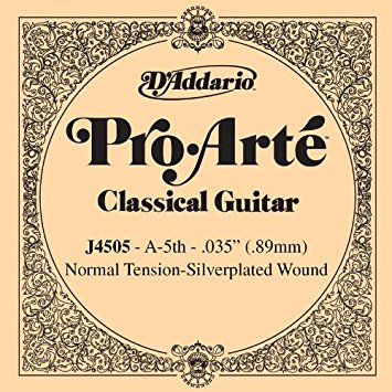 D'ADDARIO J4505 Pro-Arte Отдельная 5-ая струна для классич. гитары, нейлон, посеребренная, норм.нат.