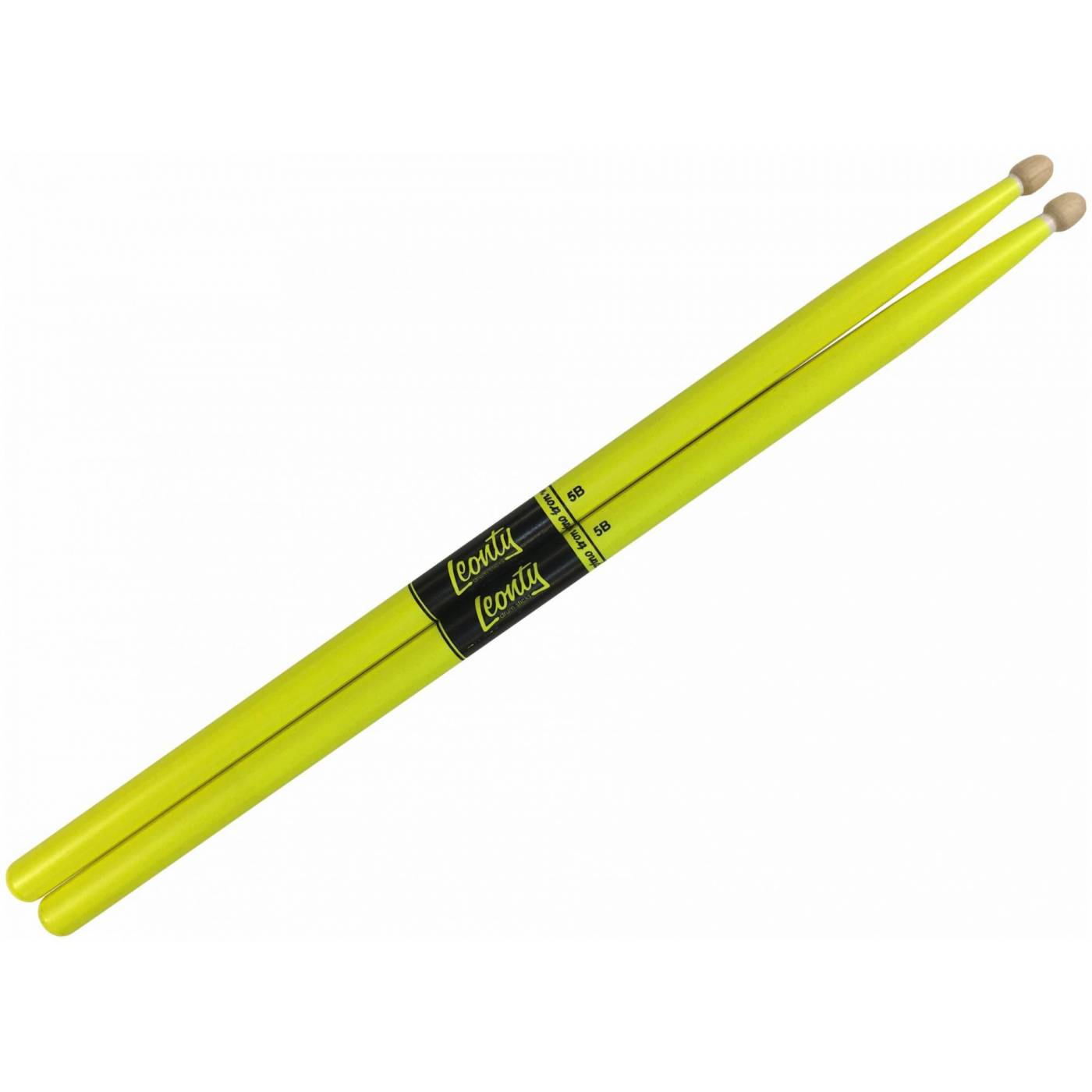 LEONTY LFL5B Барабанные палочки Fluorescent Lemon Leonty 5B, граб 