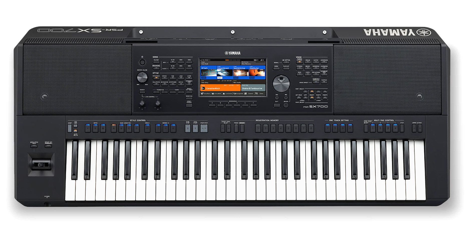 YAMAHA PSR-SX700 Синтезатор, Станция аранжировщика, 61 клавиша синтезаторного типа: