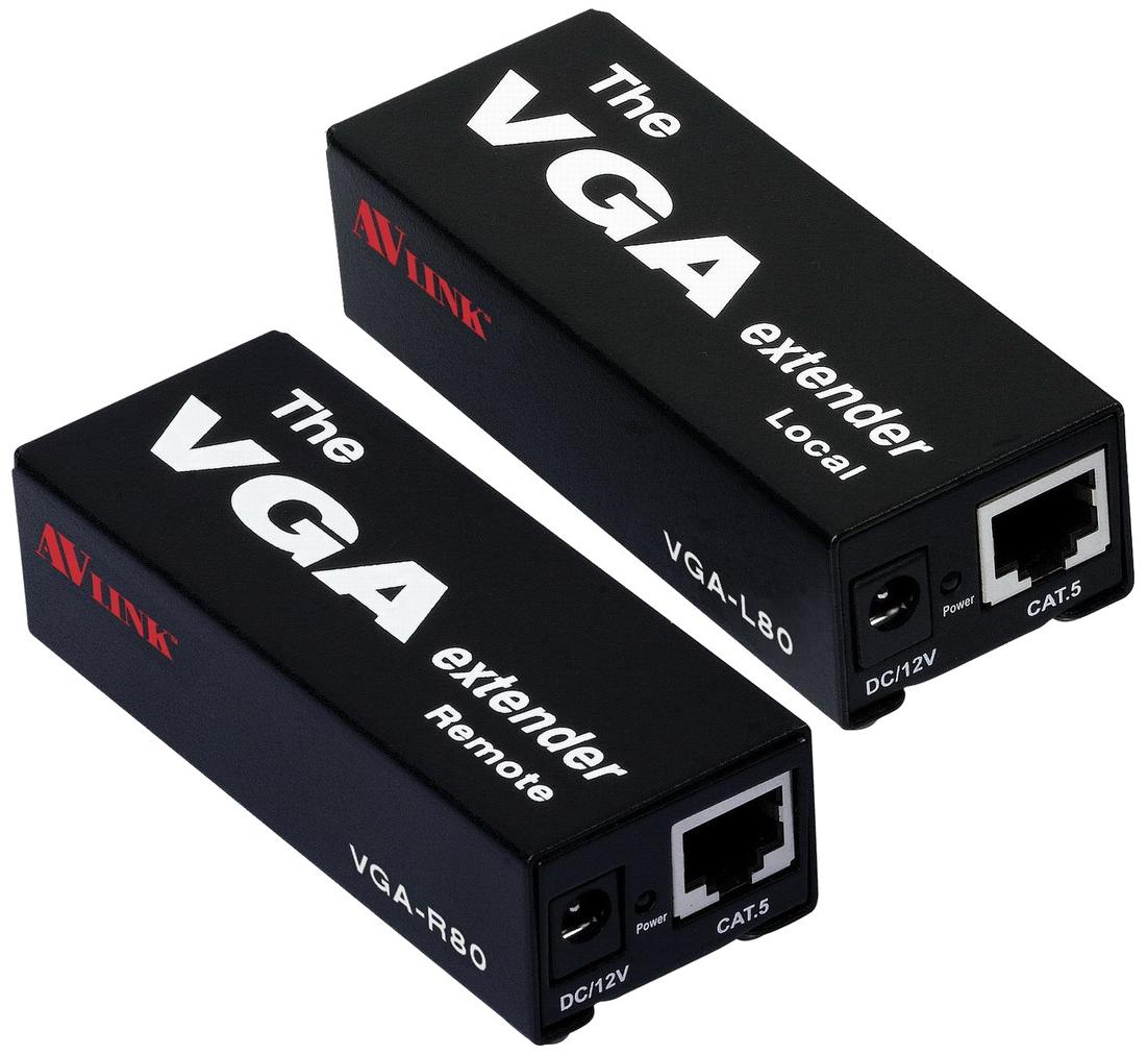 HIT-VGA-CAT5-100S Удлинитель линий VGA по витой паре (5 Cat) на 80 м
