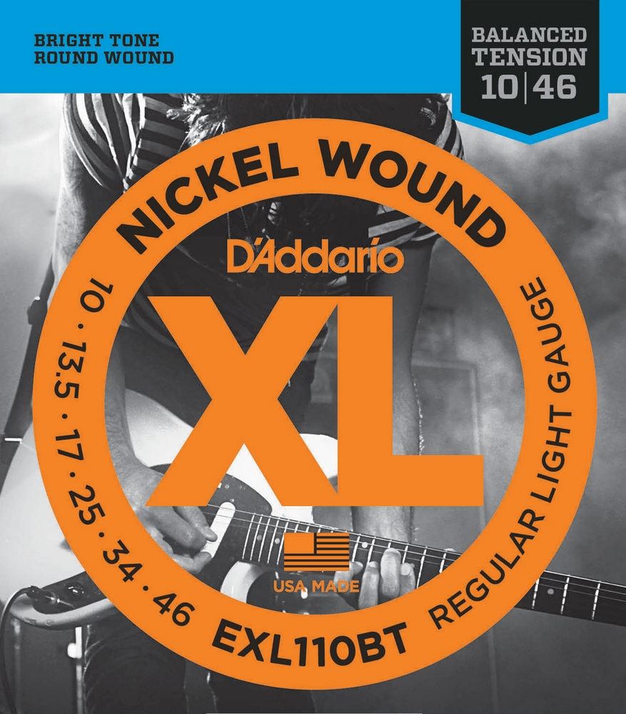 D'ADDARIO EXL110BT NICKEL WOUND 10-46 струны для электрогитары, сбалансированное натяжение